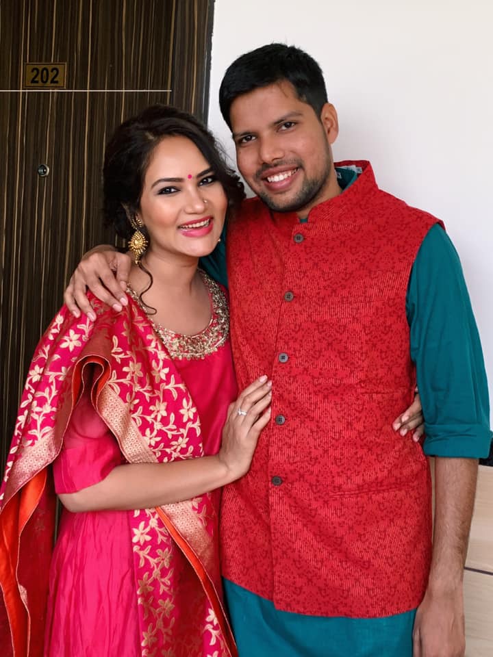 Kamna Pathak with her Brother