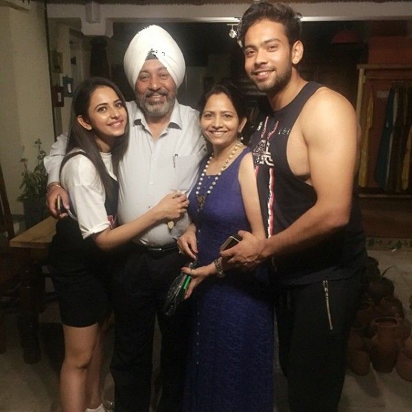 Rakul Preet Singh with her family