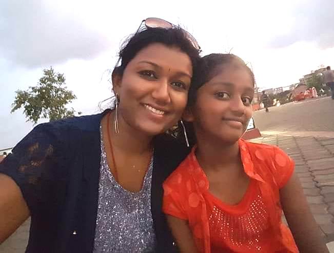 Vaishali Mhade with her daughter Aastha