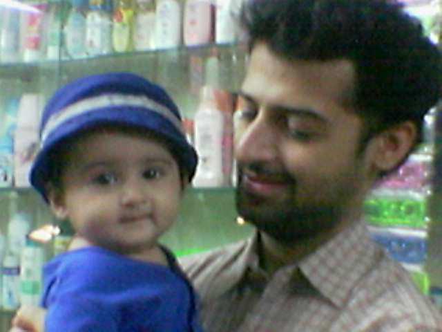 Aayudh Bhanushali with his father