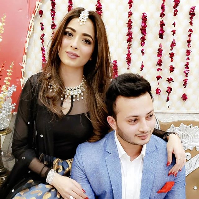 Afreen Alvi with her brother