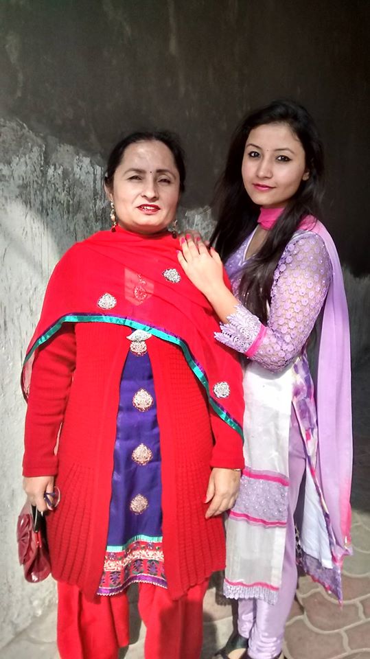 Navdeesh Kaur with her mother