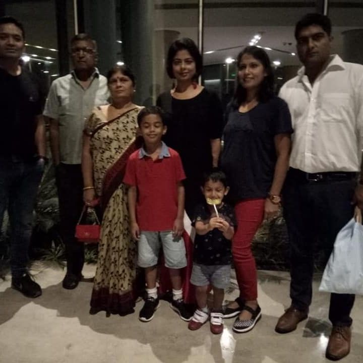 Sarika Singh with her family