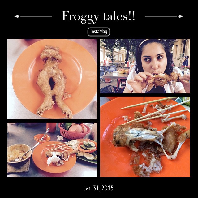 Anjilee Istwal eating frog