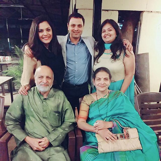 Anuja Sathe with her family