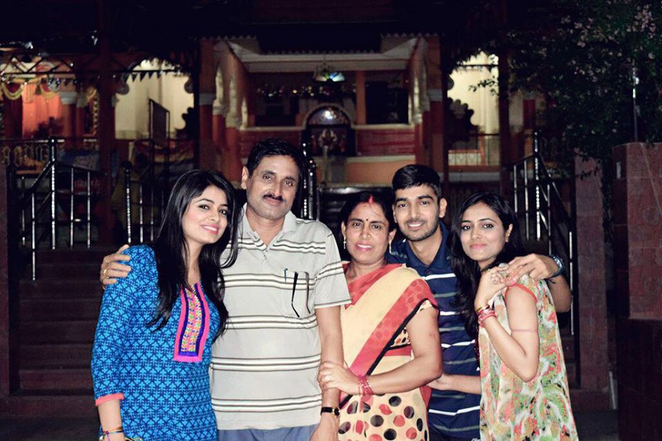 Suneeta Rai with her family 