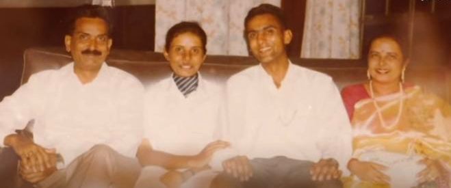 Gunjan Saxena with her family