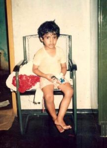 Pradeep Chandran childhood picture