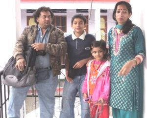 Pravisht Mishra with his family