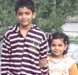 Pravisht Mishra with his sister