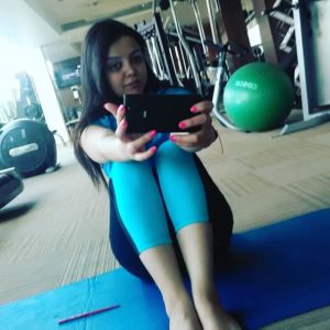 Madhuri Kalal in gym