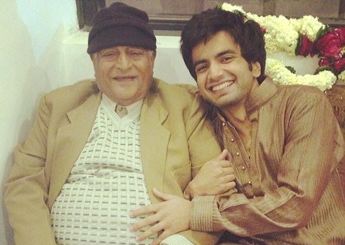Ayush Mehra with his grandfather