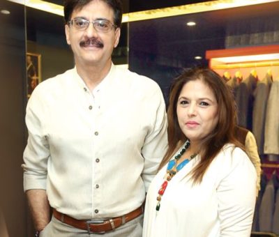 Bunty Bajaj with her husband Sureh Bajaj