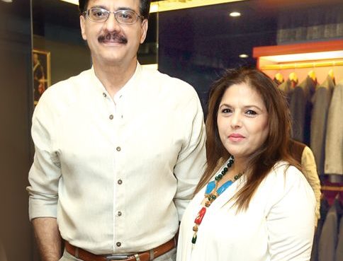 Bunty Bajaj with her husband Sureh Bajaj