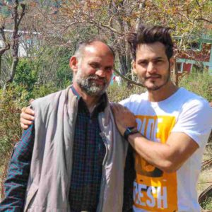 Ravi Bhatia with his father
