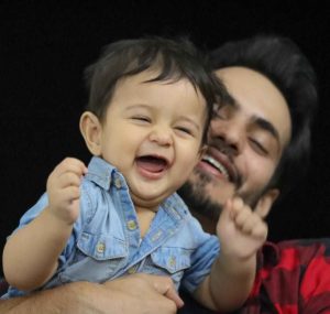 Ravi Bhatia with his son