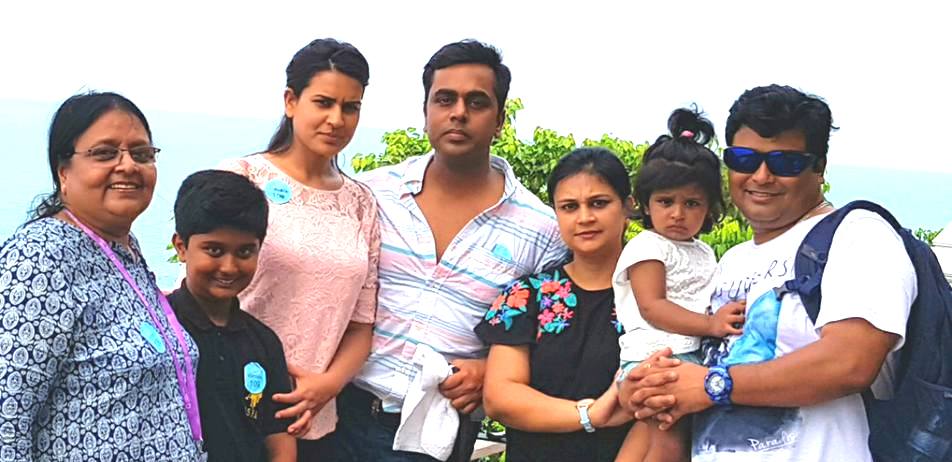 Sushant Sinha with his family