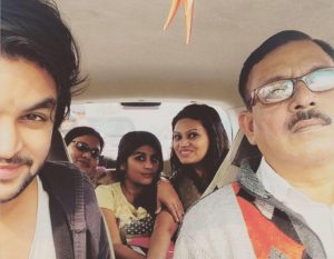 Nidhi Mahawan with her family