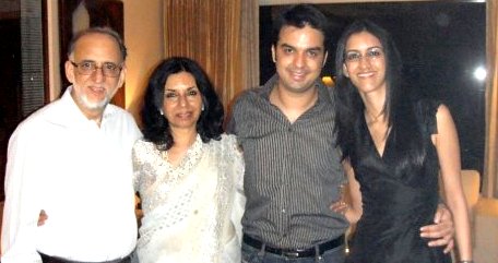 Gautam Kitchlu with his family 