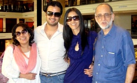 Gautam Kitchlu with his parents