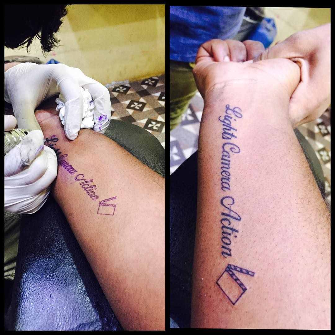 Harsha Chemudu tattoo