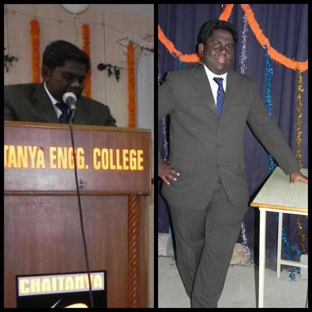Harsha Chemudu in the college