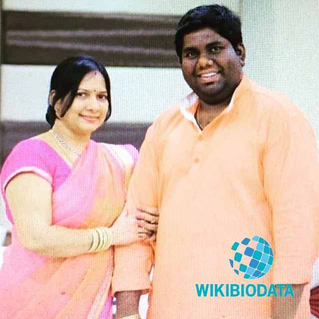 Harsha Chemudu with his mother
