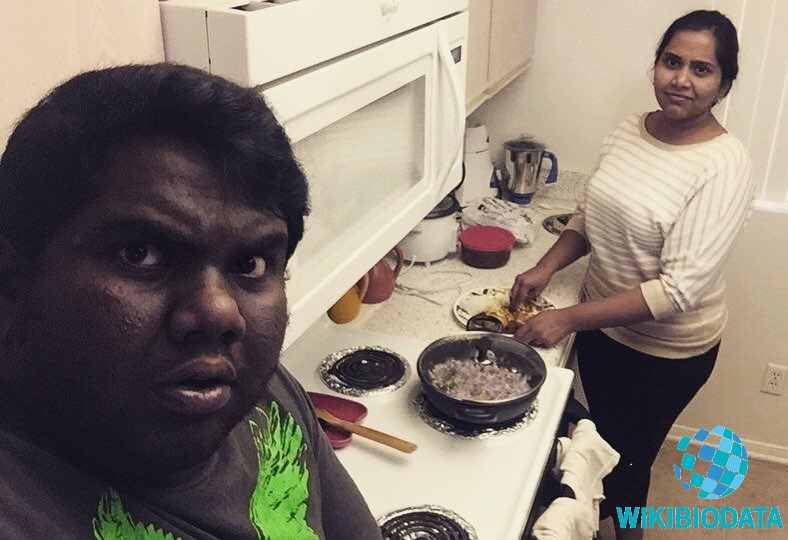 Harsha Chemudu with his sister
