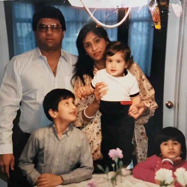 Rajiv Adatia with his family 