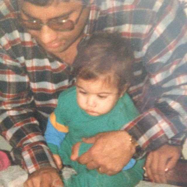 Rajiv Adatia with his father 