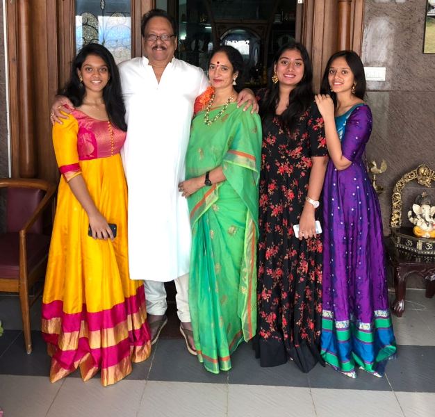Shyamala Devi with her family