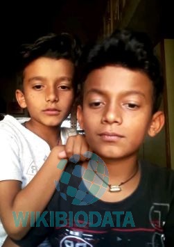 Bhavin Rabari with his brother 