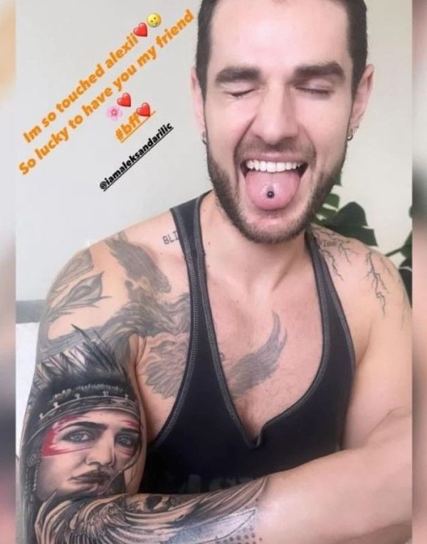 Aleksandar Alex Ilic's Disha Patani's face tattoo