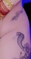 Shilpa Sethi's waist tattoo