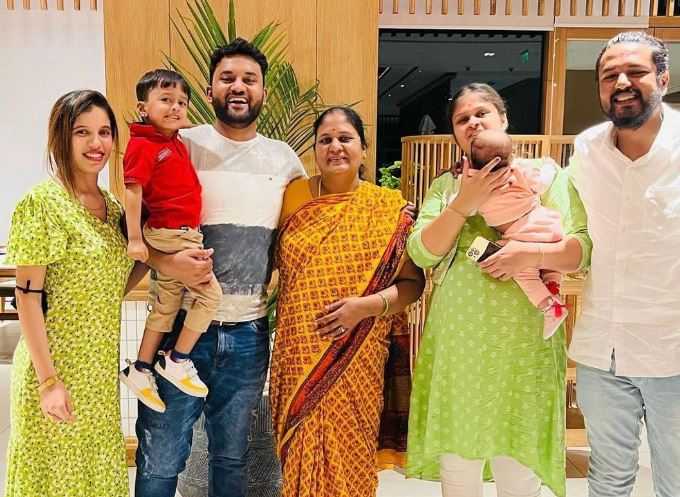 Arun Srikanth Mashettey with his family