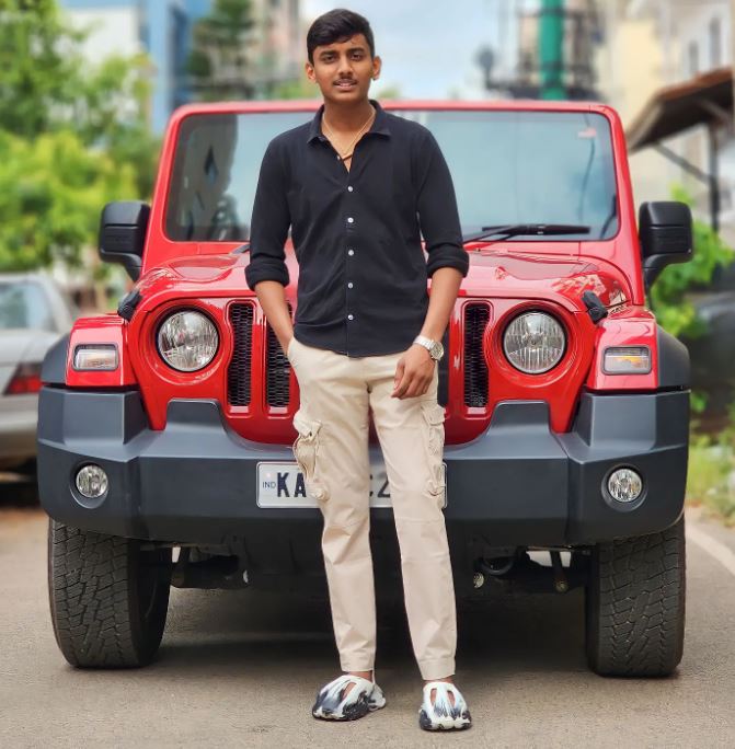 Rakshak Bullet with his car 