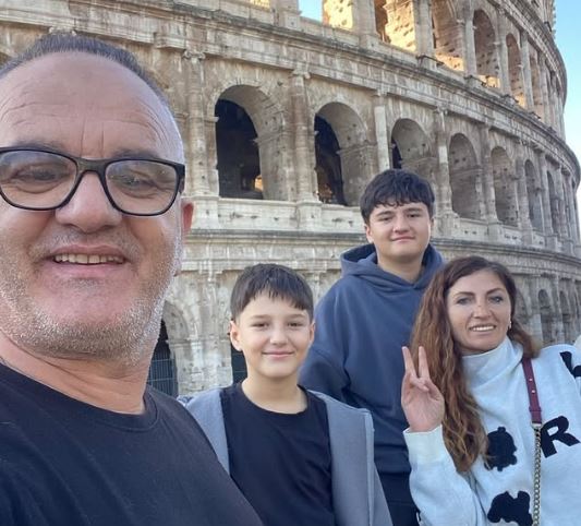 Artan Kola his family